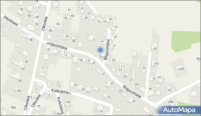 Klucze, Bogucińska, 7, mapa Klucze