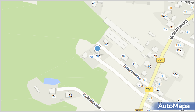 Klucze, Bolesławska, 68a, mapa Klucze