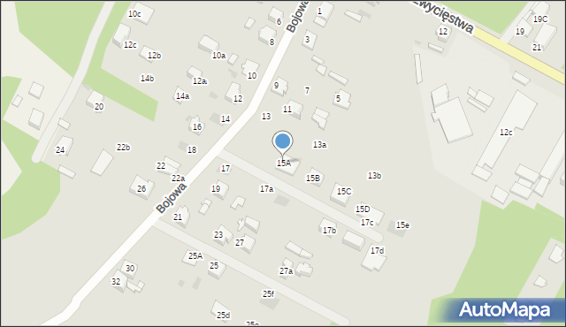 Knurów, Bojowa, 15A, mapa Knurów