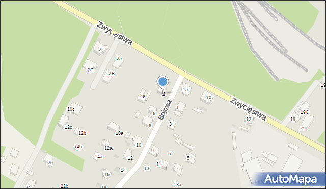 Knurów, Bojowa, 4, mapa Knurów