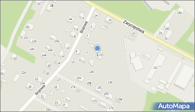 Knurów, Bojowa, 5, mapa Knurów