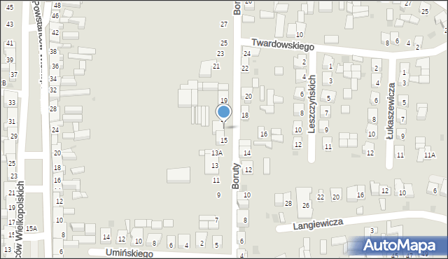 Kobylin, Boruty, 19A, mapa Kobylin