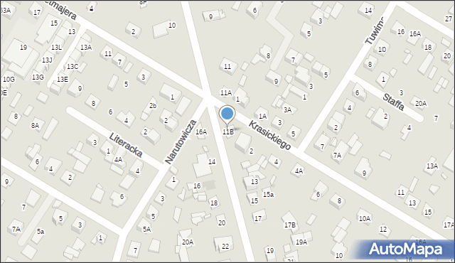 Kobyłka, Bohaterów Ossowa, 11B, mapa Kobyłka