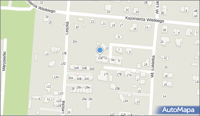 Kobyłka, Bolesława Śmiałego, 11a, mapa Kobyłka