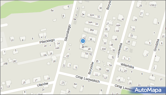 Kobyłka, Borysów, 46, mapa Kobyłka