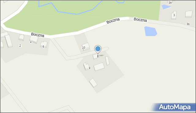 Kobysewo, Boczna, 8, mapa Kobysewo