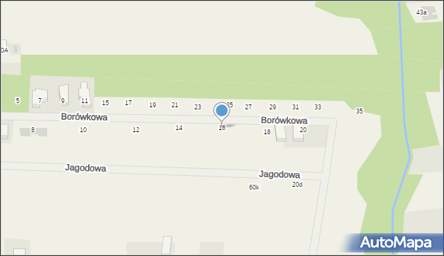 Koczargi Stare, Borówkowa, 16, mapa Koczargi Stare