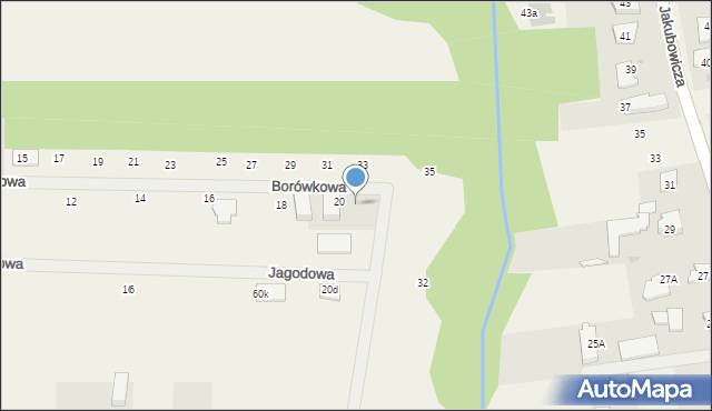 Koczargi Stare, Borówkowa, 20b, mapa Koczargi Stare