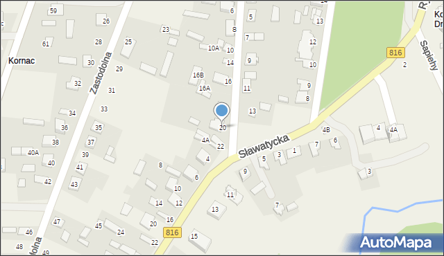 Kodeń, Bojarska, 20, mapa Kodeń