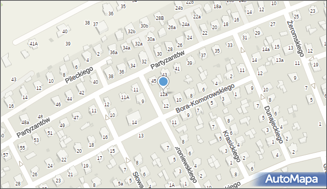 Kolbuszowa, Bora-Komorowskiego Tadeusza, gen., 12a, mapa Kolbuszowa