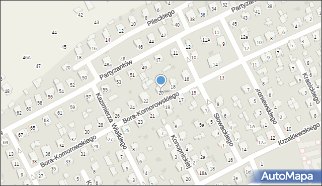 Kolbuszowa, Bora-Komorowskiego Tadeusza, gen., 20, mapa Kolbuszowa