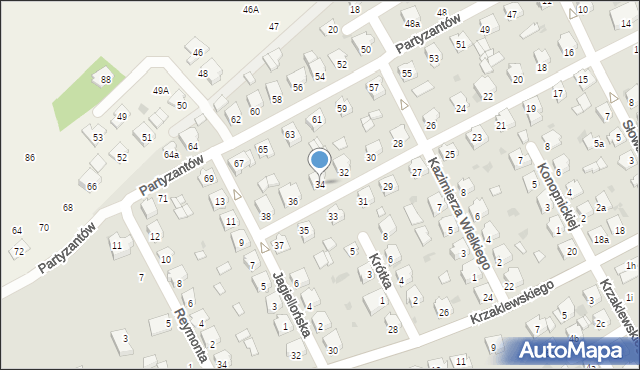 Kolbuszowa, Bora-Komorowskiego Tadeusza, gen., 34, mapa Kolbuszowa