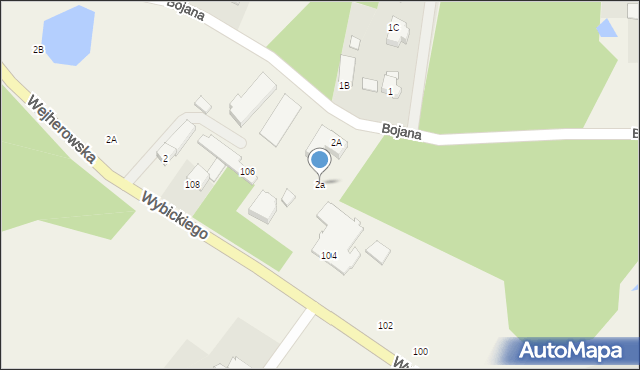 Koleczkowo, Bojana, mjr., 2a, mapa Koleczkowo