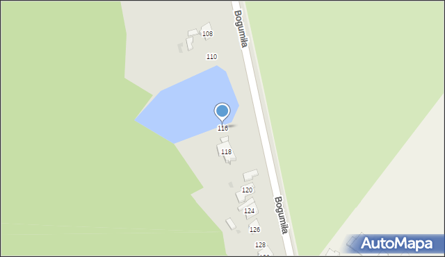 Koło, Bogumiła, 116, mapa Koło