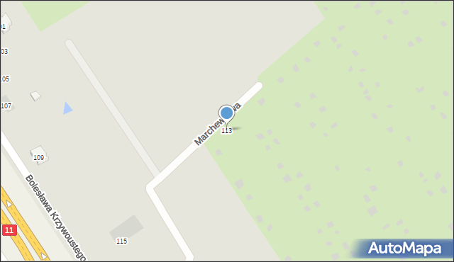 Kołobrzeg, Bolesława Krzywoustego, 113, mapa Kołobrzegu
