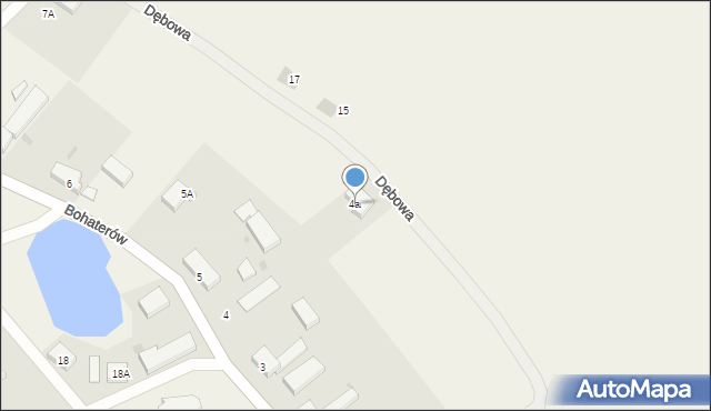 Kołowo, Bohaterów, 4a, mapa Kołowo