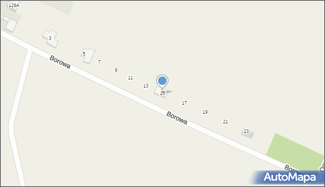 Konarzyce, Borowa, 15, mapa Konarzyce