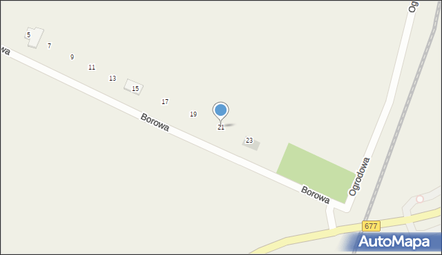 Konarzyce, Borowa, 21, mapa Konarzyce