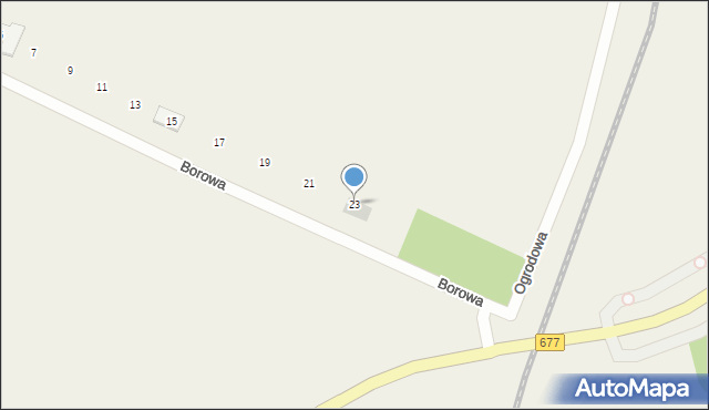 Konarzyce, Borowa, 23, mapa Konarzyce