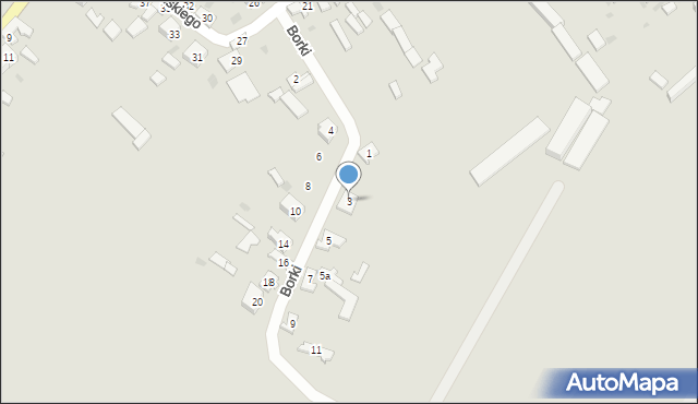 Koniecpol, Borki, 3, mapa Koniecpol