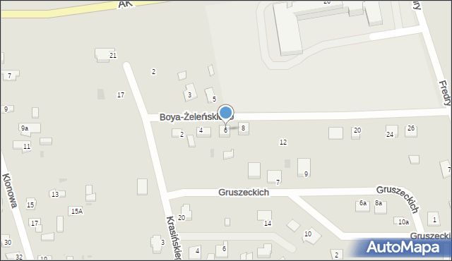 Koniecpol, Boya-Żeleńskiego Tadeusza, 6, mapa Koniecpol
