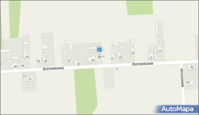 Konradów, Borówkowa, 26, mapa Konradów