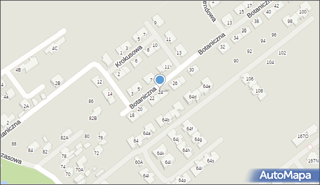 Konstancin-Jeziorna, Botaniczna, 28, mapa Konstancin-Jeziorna