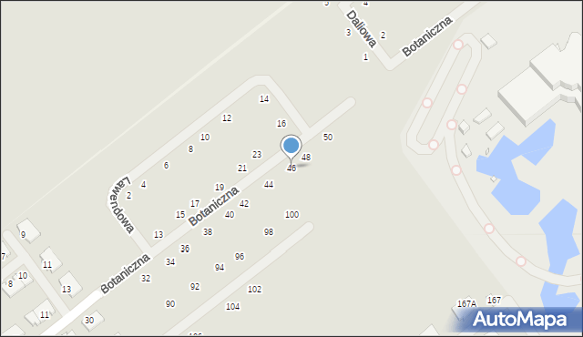 Konstancin-Jeziorna, Botaniczna, 46, mapa Konstancin-Jeziorna