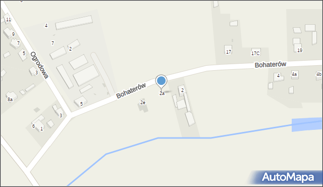 Kopienica, Bohaterów, 2a, mapa Kopienica