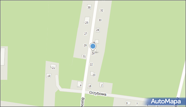 Koronowo, Borowikowa, 24, mapa Koronowo