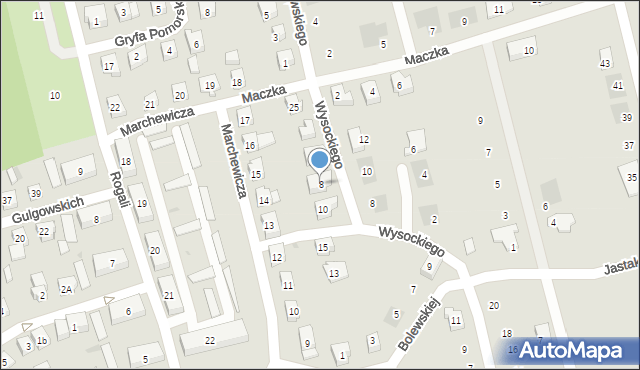 Kościerzyna, Bolewskiej Marii, 19, mapa Kościerzyna