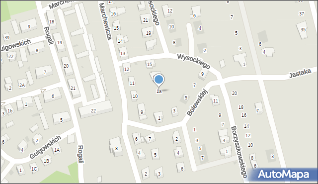 Kościerzyna, Bolewskiej Marii, 1a, mapa Kościerzyna