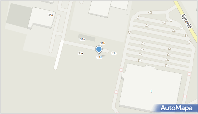 Koszalin, Bohaterów Warszawy, 33d, mapa Koszalina