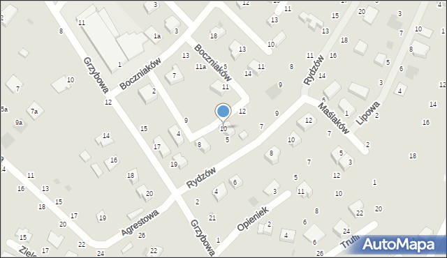 Koszalin, Boczniaków, 10, mapa Koszalina