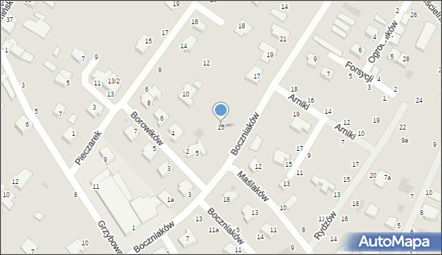 Koszalin, Boczniaków, 15, mapa Koszalina