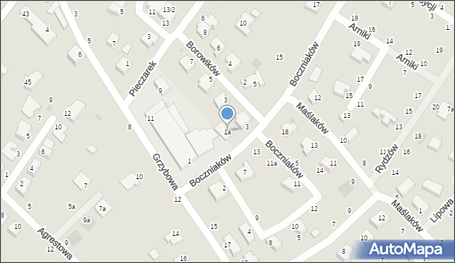 Koszalin, Boczniaków, 1a, mapa Koszalina