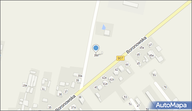 Koszęcin, Boronowska, 39d, mapa Koszęcin