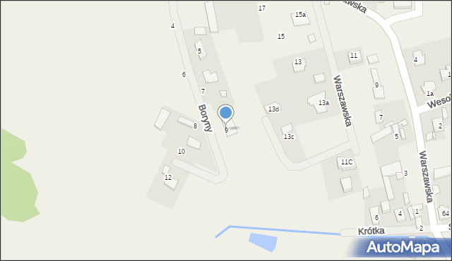 Kotorydz, Boryny, 9, mapa Kotorydz
