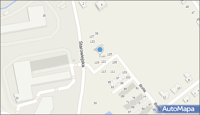 Kowale, Bolta Feliksa, ks., 123, mapa Kowale