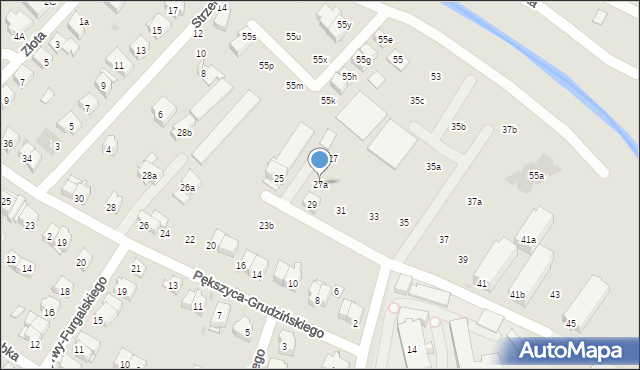 Kraków, Borowego Piotra, 27a, mapa Krakowa
