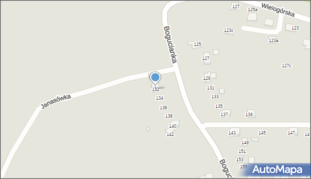 Kraków, Bogucianka, 132, mapa Krakowa