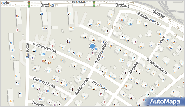 Kraków, Bogdanowicza Karola, 1, mapa Krakowa