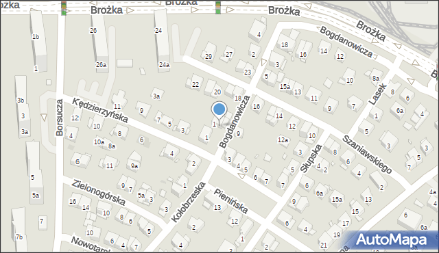 Kraków, Bogdanowicza Karola, 10, mapa Krakowa