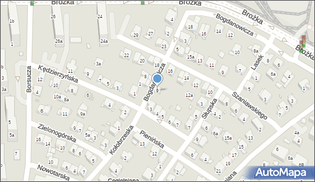 Kraków, Bogdanowicza Karola, 9, mapa Krakowa