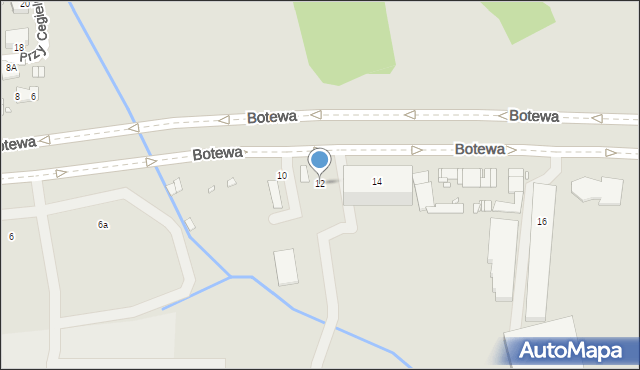 Kraków, Botewa Christo, 12, mapa Krakowa