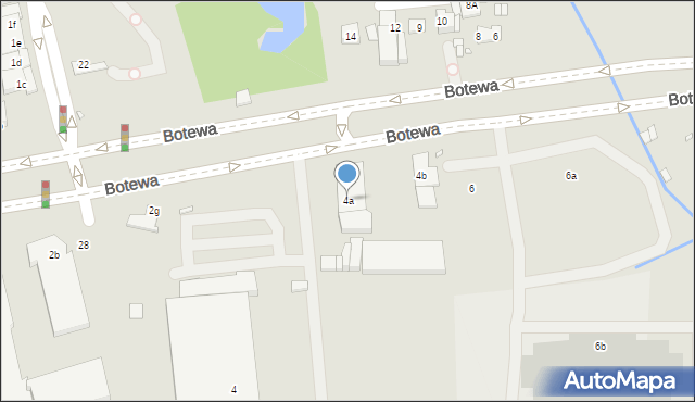 Kraków, Botewa Christo, 4a, mapa Krakowa