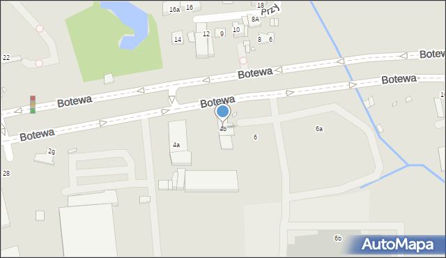 Kraków, Botewa Christo, 4b, mapa Krakowa