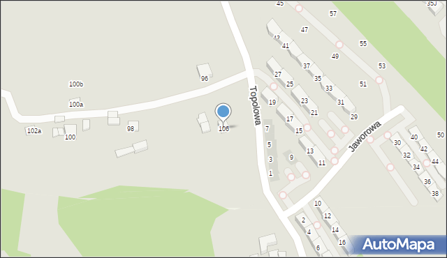 Kraków, Bogucicka, 106, mapa Krakowa