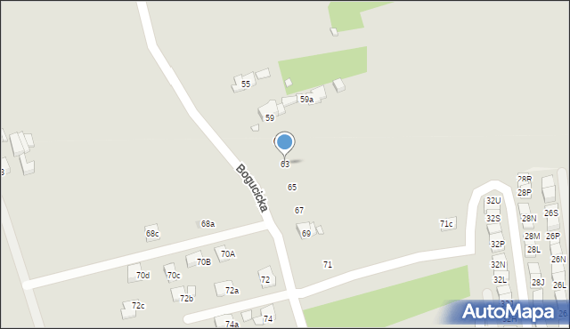 Kraków, Bogucicka, 63, mapa Krakowa