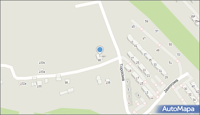 Kraków, Bogucicka, 96a, mapa Krakowa